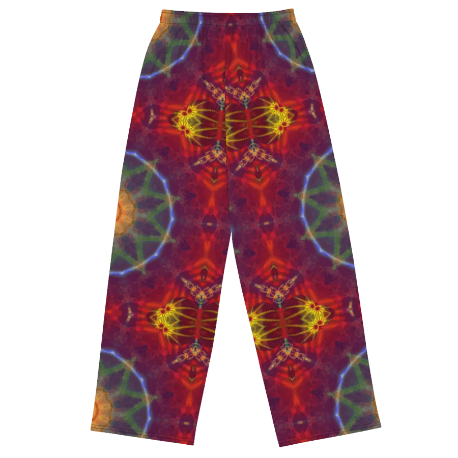 Orange and Purple Kaleidoscope Wideleg Pants product image (2)