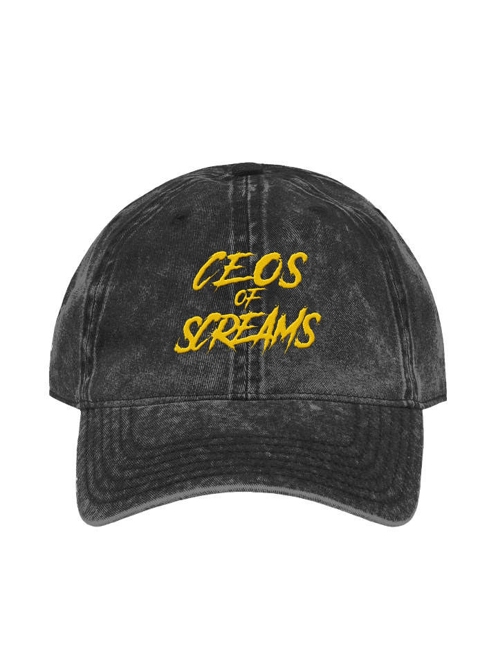 CEOs of Screams - Vintage Wash Hat - Yellow product image (1)