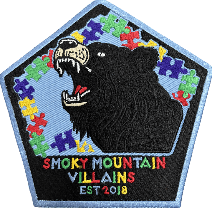 KnoxVillains 8 Autism Awareness patch product image (1)