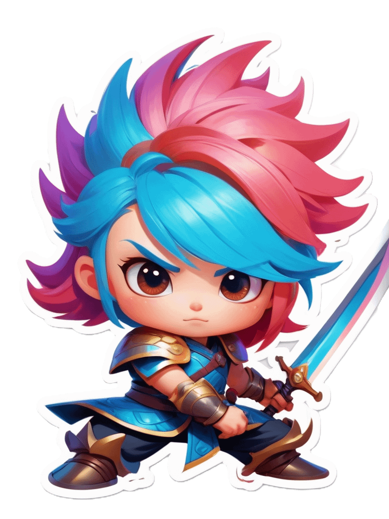 Chibi Warrior Set B - Pin Button Collection product image (2)