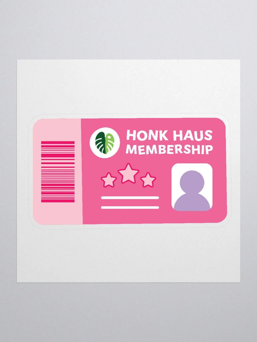 honk haus membership card sticker product image (1)
