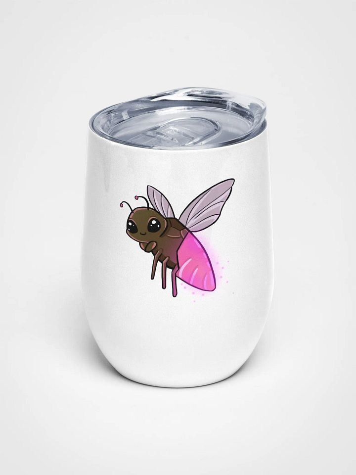 Pink Torchbug Wine Tumbler product image (1)