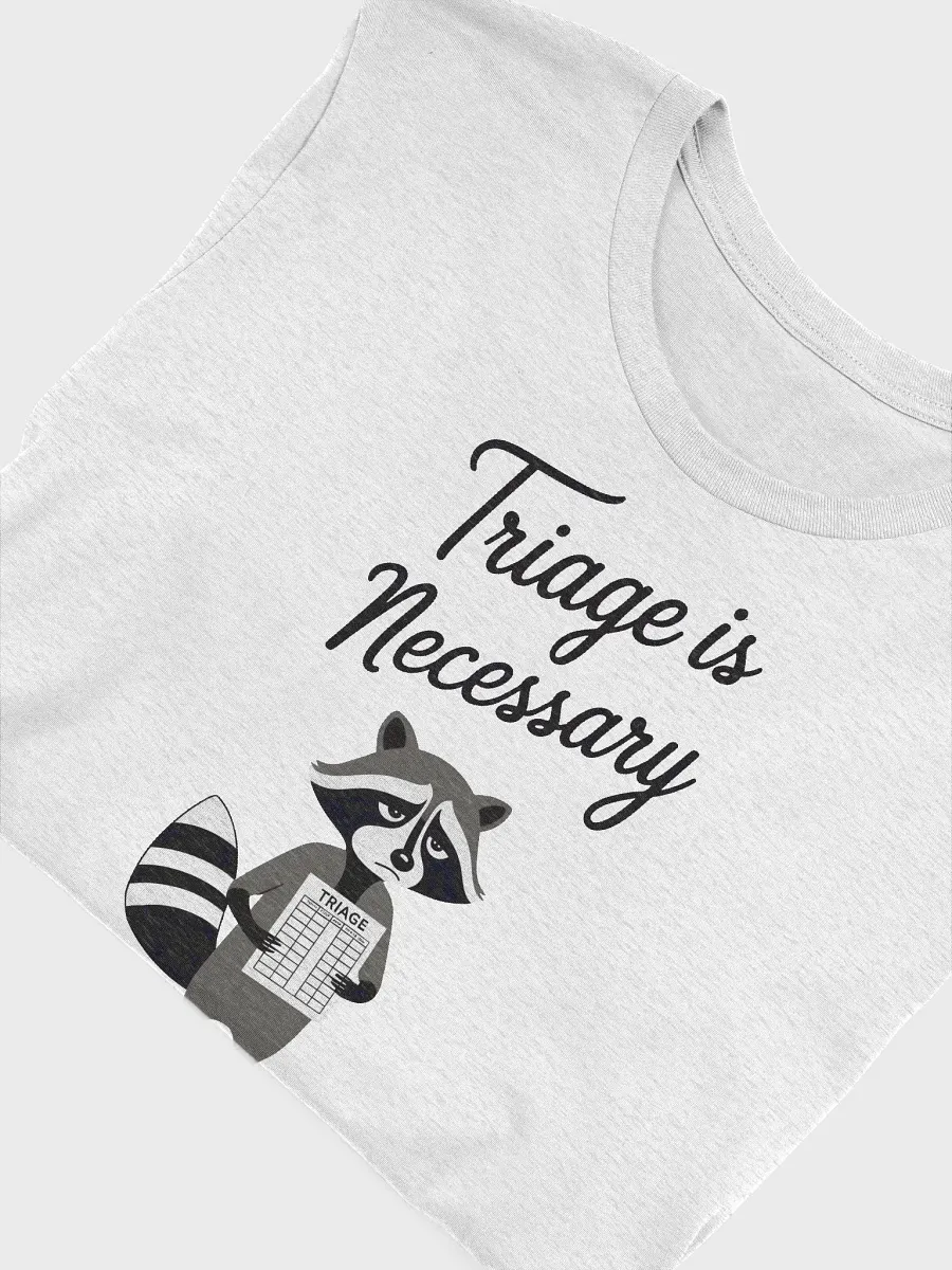 Raccoon Triage T-shirt, Wildlife Vet Tech Gift, Wildlife Rehabber T-shirt product image (2)