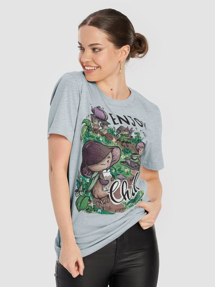 Fungus Parade Enchanted Forest T-Shirt - Whimsical Mushroom People Art product image (39)