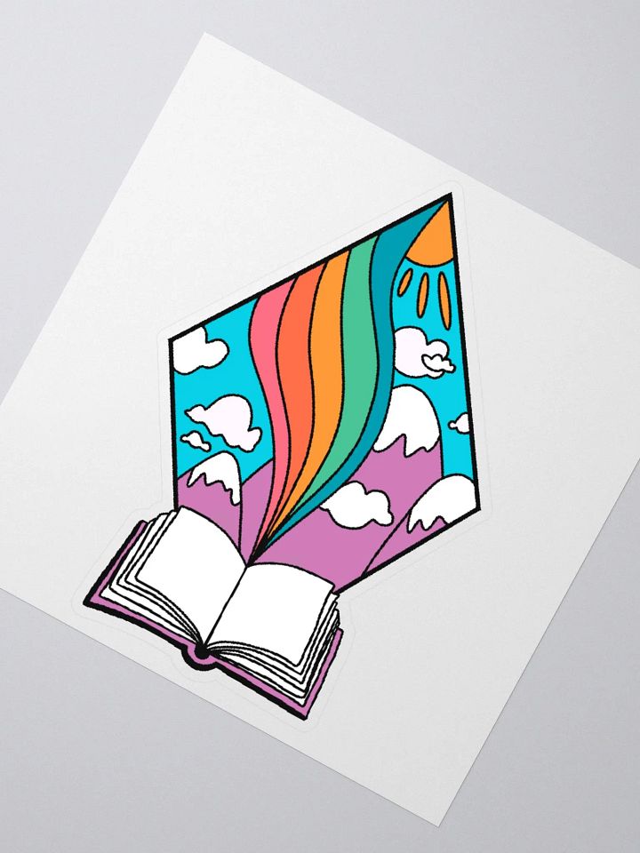 Books Open Your World Up Sticker product image (2)