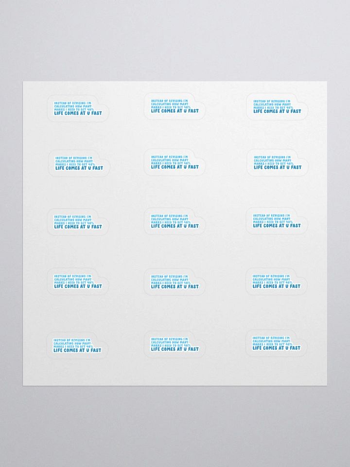 Life Come At You Fast Sticker (SMALL Sheet) product image (1)