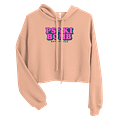 Purple PsakiBomb Women's Cropped Hoodie product image (10)