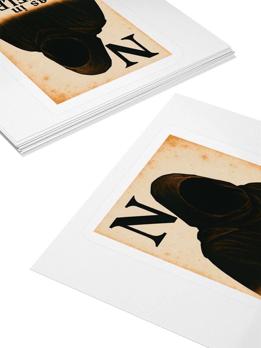 N as in nameless sticker product image (11)