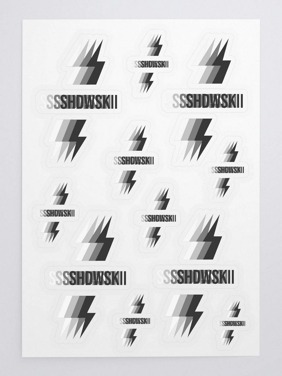 3D STICKERS / BLACK TO WHITE product image (1)