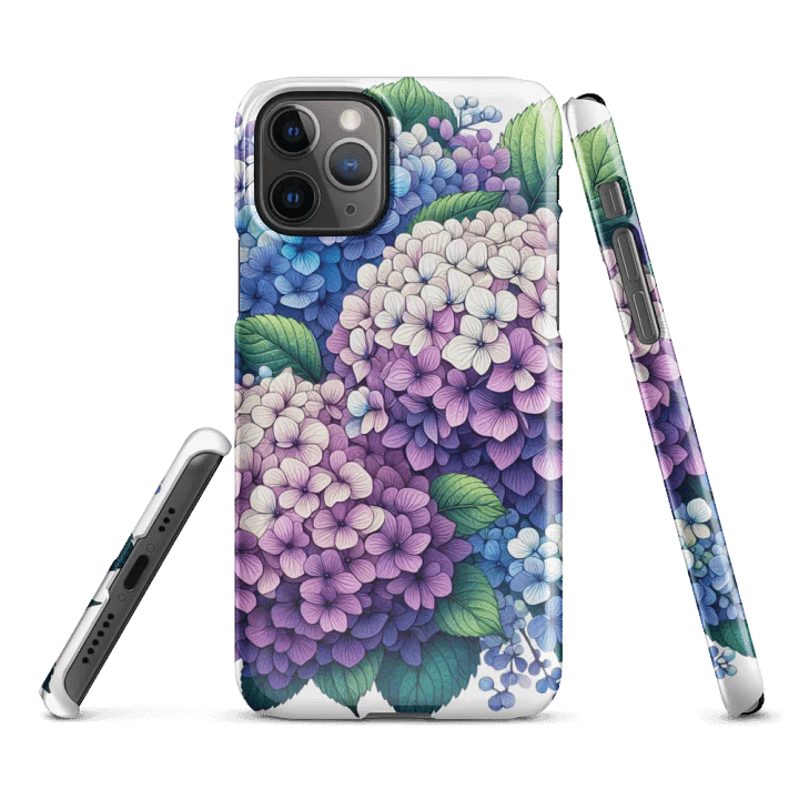 Hydrangea Harmony iPhone® Snap Case | AI Design product image (2)