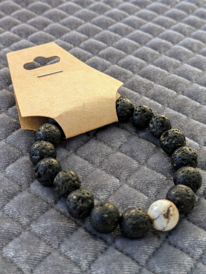 Lava Bead Oil Bracelet product image (1)