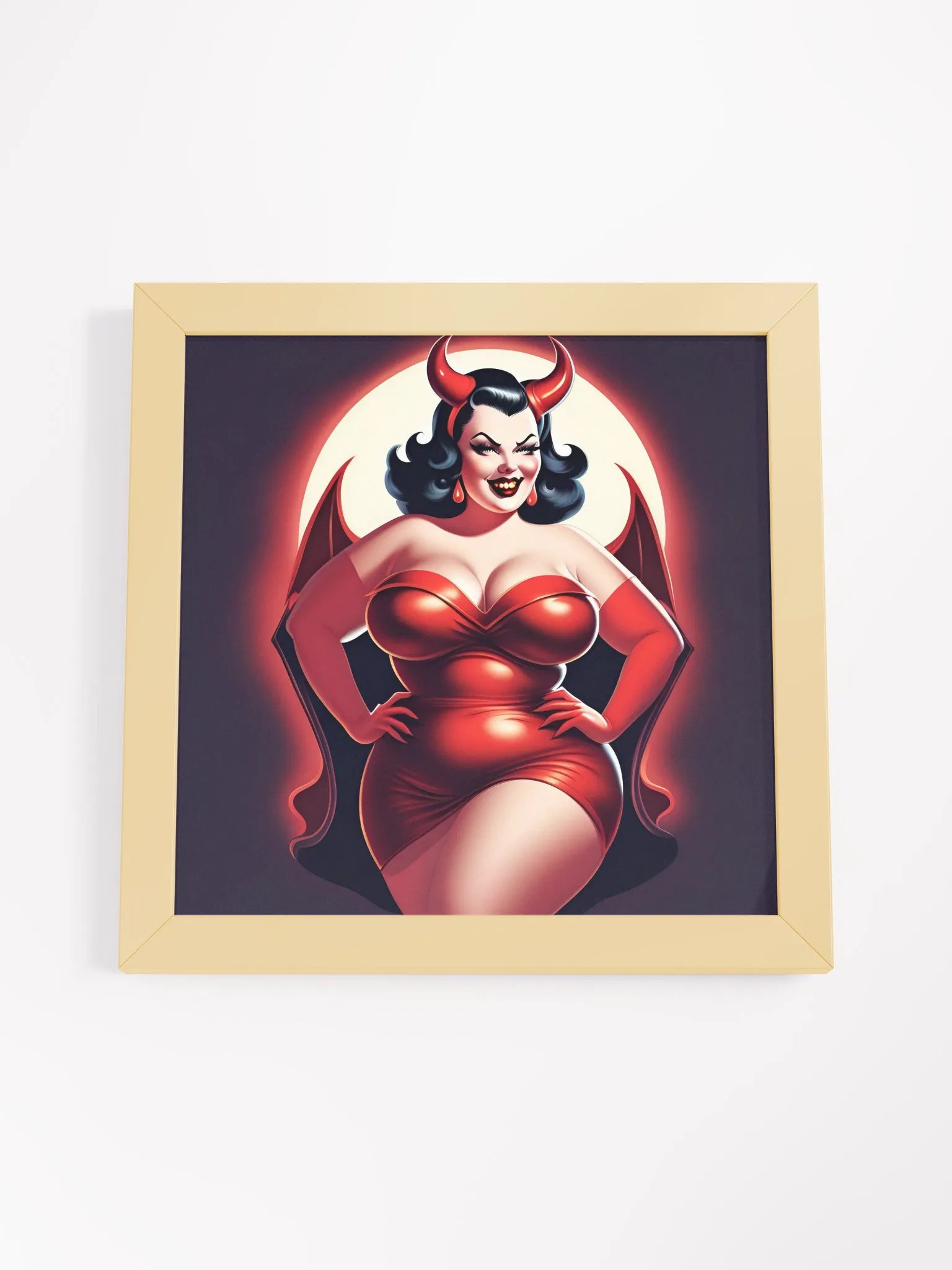 Sultry Devilish Temptation Framed Poster product image (50)
