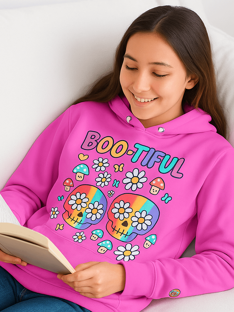 "Daisy & Skull" Summerween Hoodie product image (2)