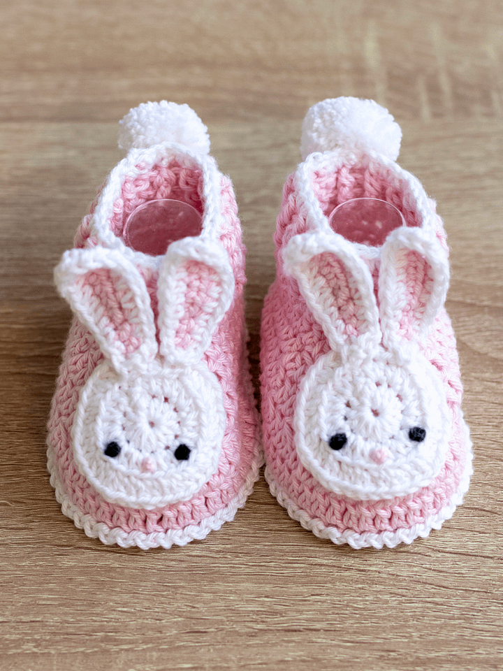 Crochet Pattern: Bunny Baby Booties product image (1)