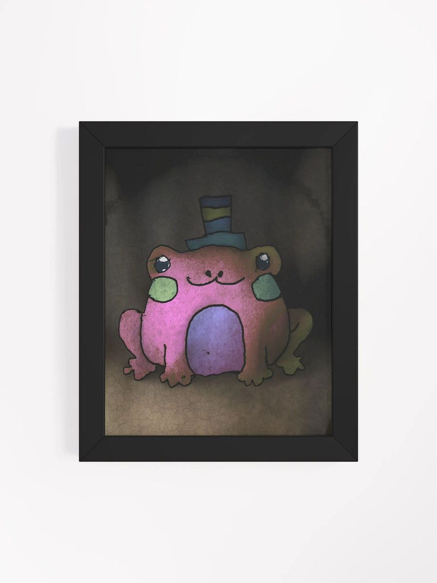 Frog With Hat Framed Matte Poster product image (4)