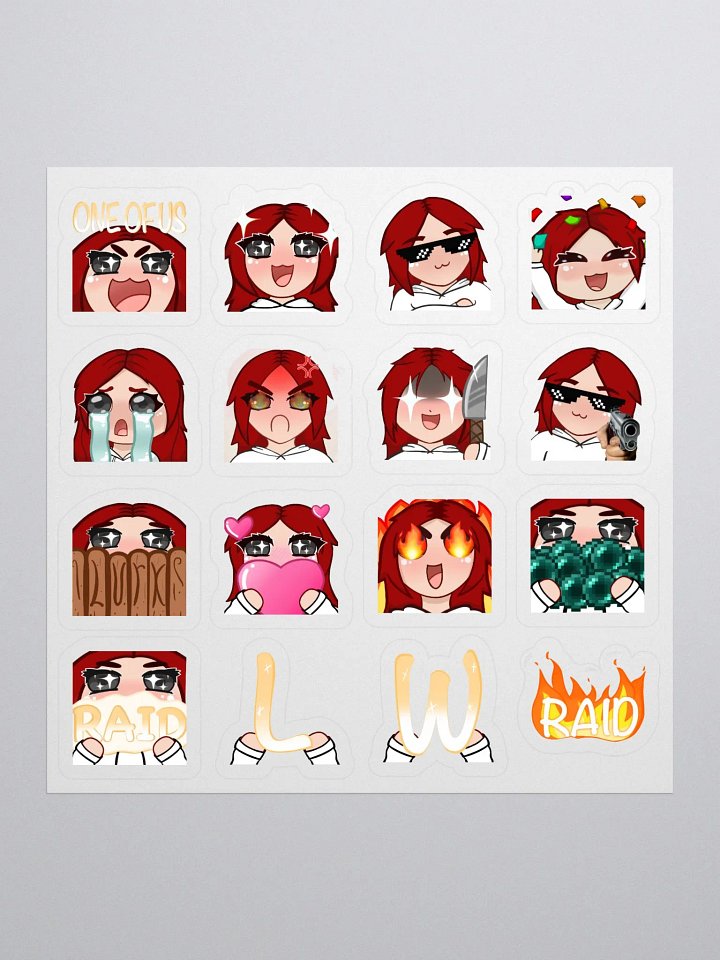 Emote Sticker Sheet product image (1)