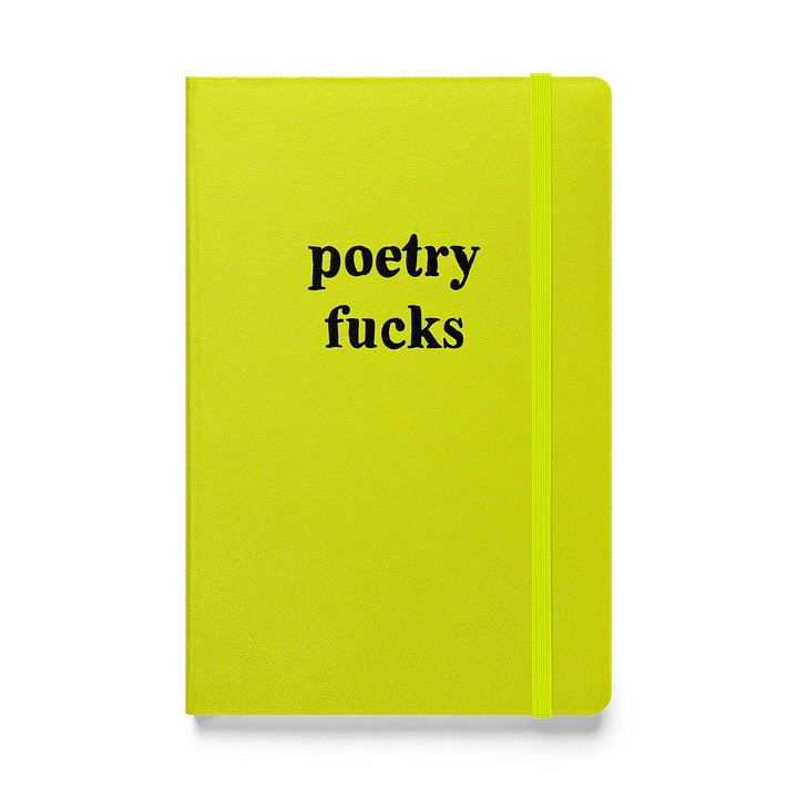 poetry fucks hardcover notebook lined paper product image (2)