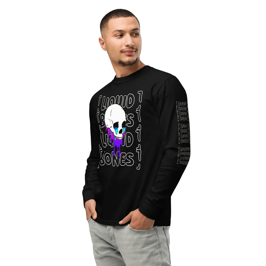 Liquid Bones Melting Skull Long Sleeve Shirt product image (9)
