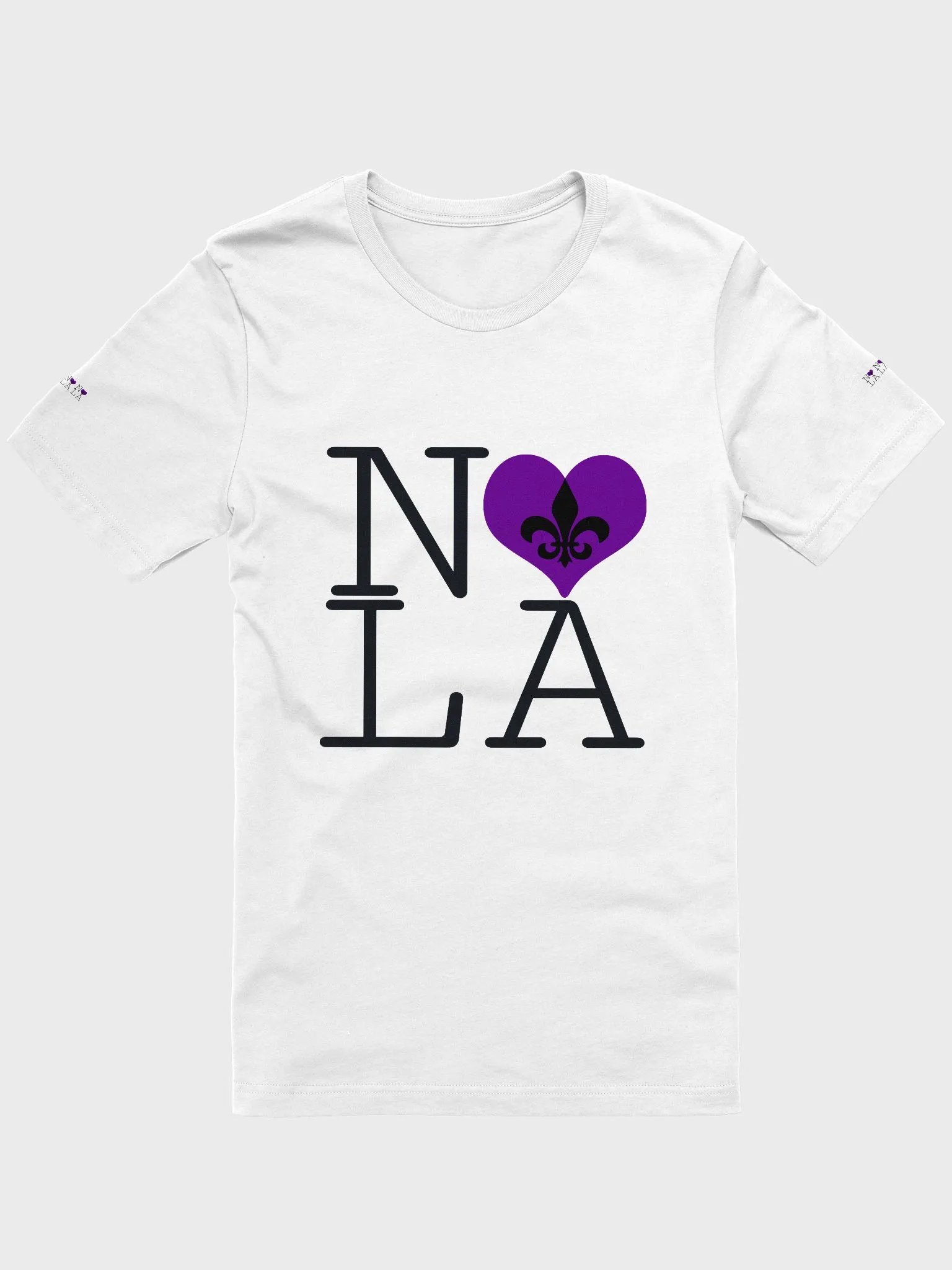 I LOVE NOLA **SUPERSOFT LEGACY TEE** (PURPLE HEART LEGACY BACK + SLEEVES) product image (3)
