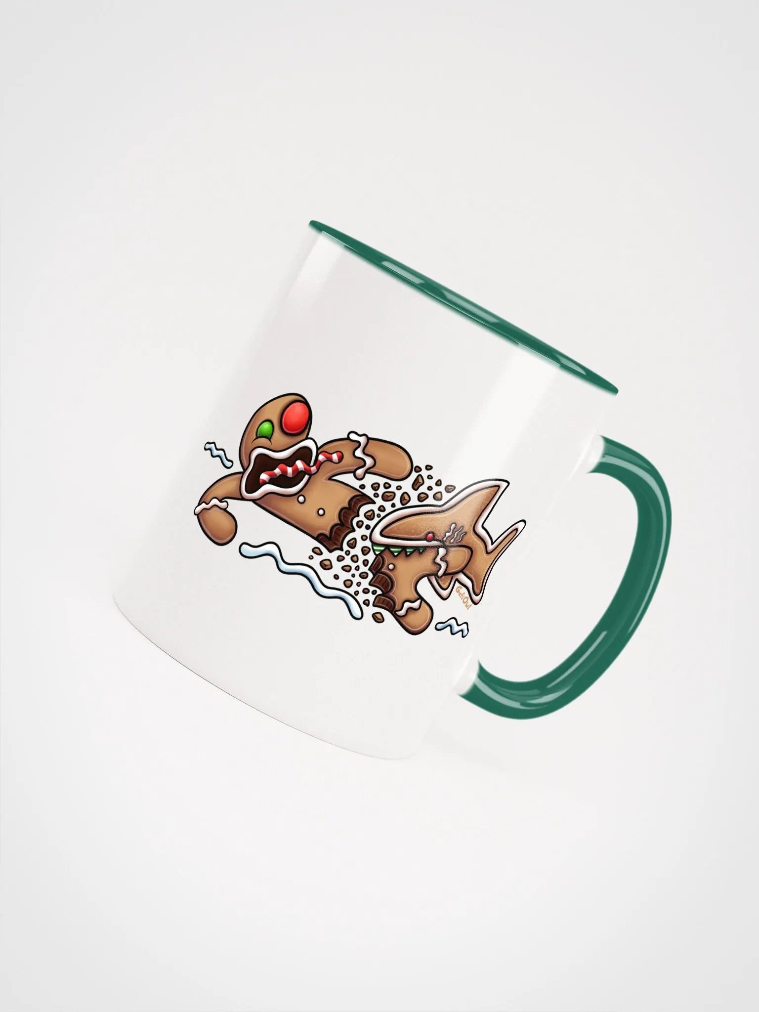 Gingerbread Shark Attack Mug product image (4)