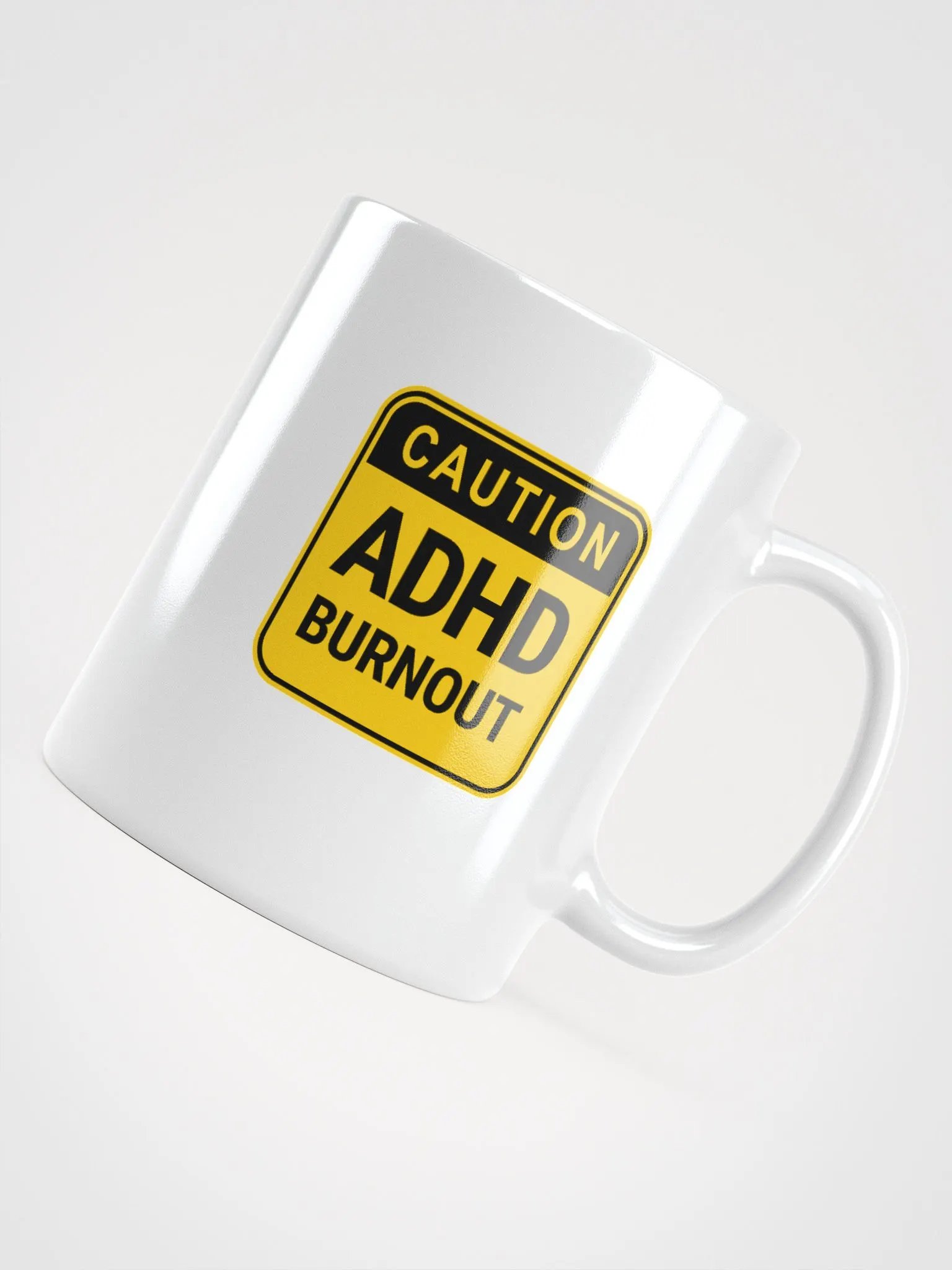 CAUTION: ADHD BURNOUT Ceramic Mug product image (4)