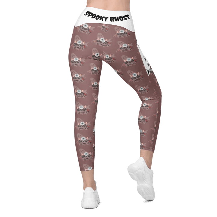 Spooky Ghost All-Over Leggings with Pockets product image (2)