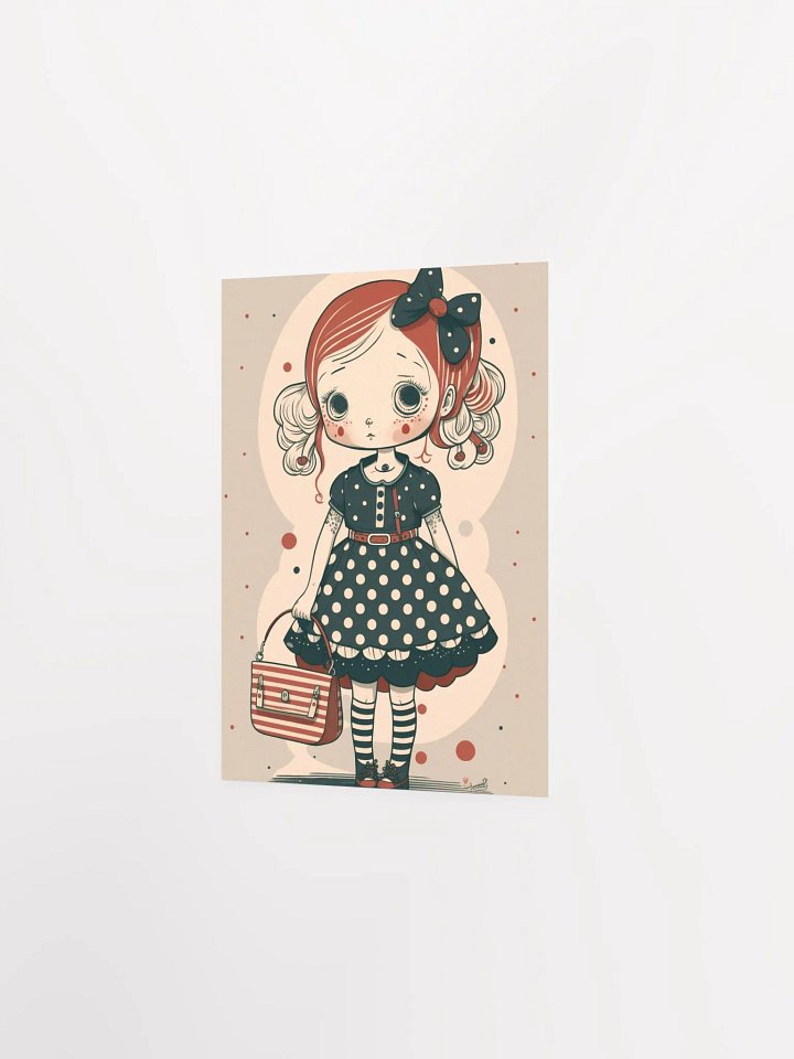 Whimsical Doll-Like Girl Matte Poster product image (10)