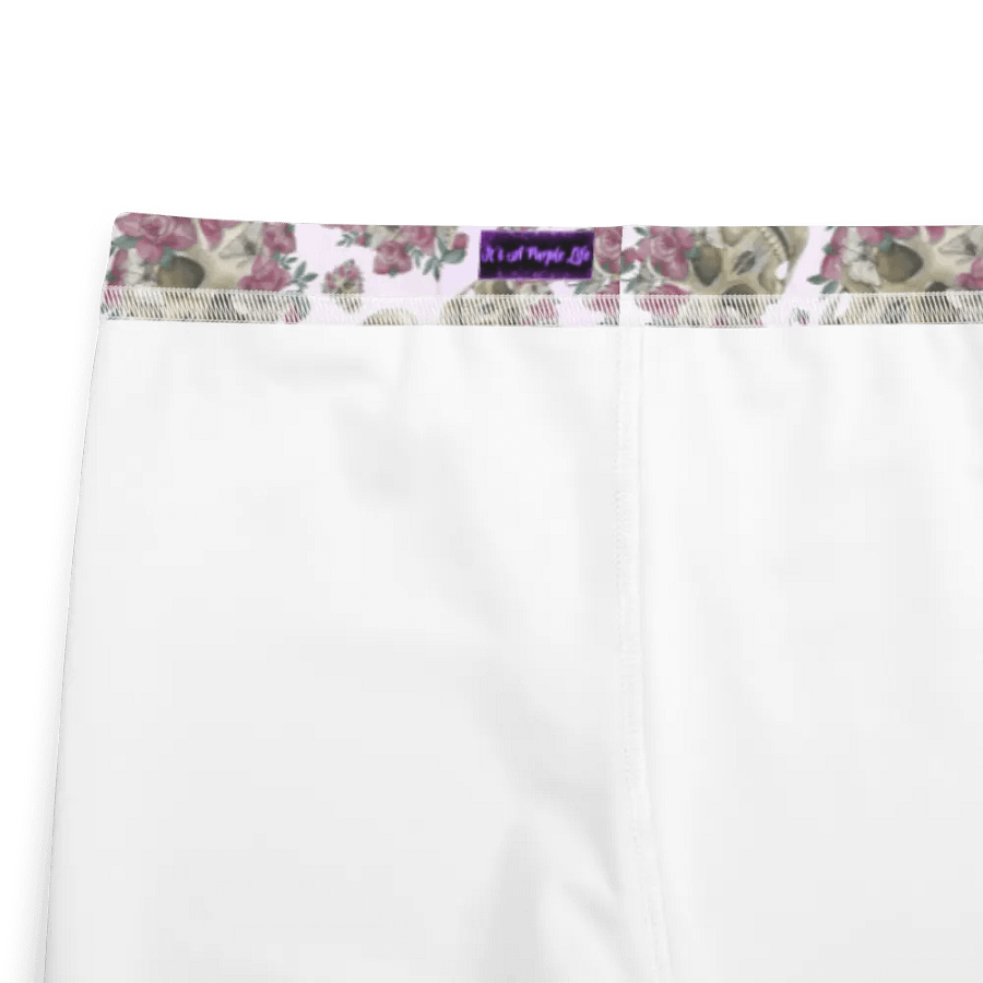 Smoky Lilac Skull & Rose Youth Leggings product image (2)