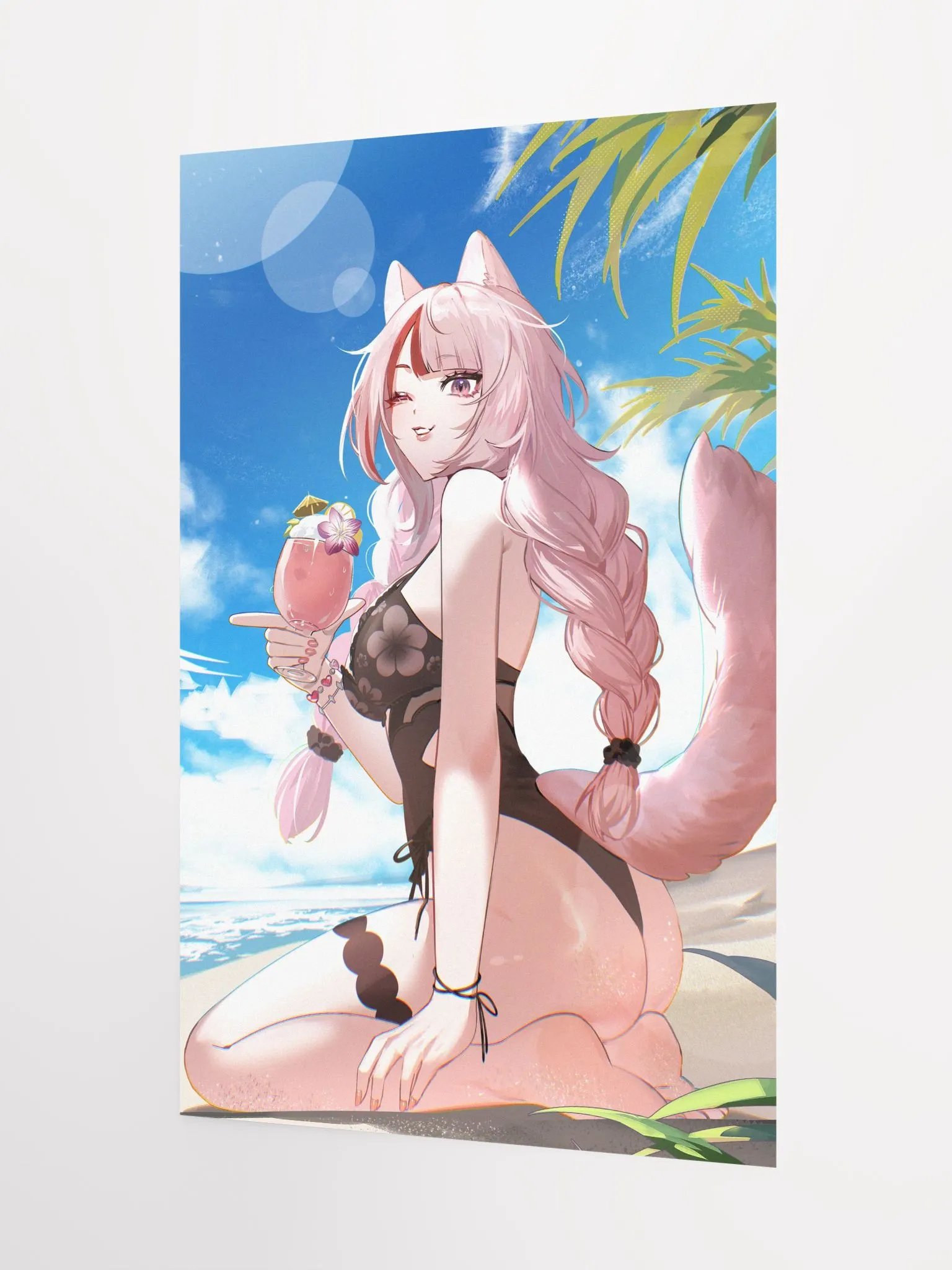 [MADE TO ORDER] Mikki Peach on the Beach Poster 🍑 product image (3)