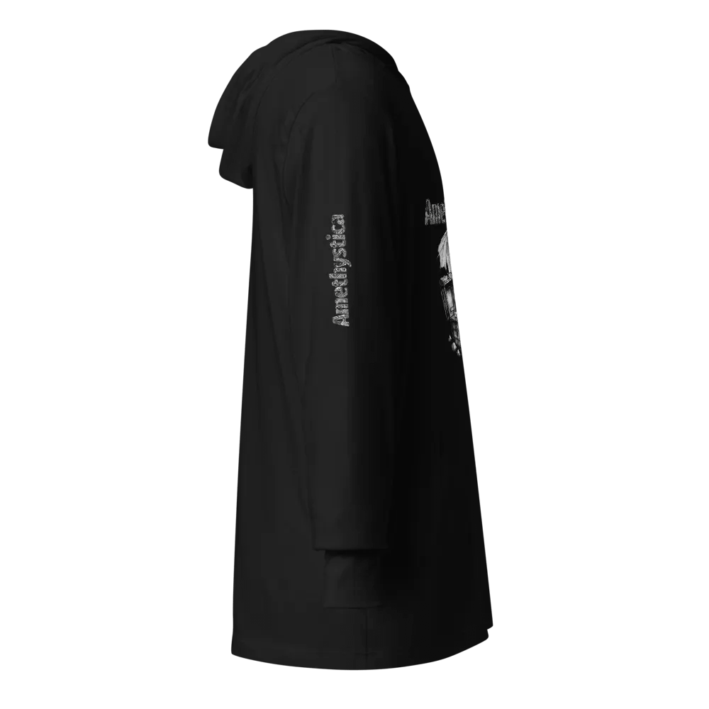 Bella+Canvas Hooded Long Sleeve: Rock On Dragon with Treasure Chest product image (13)