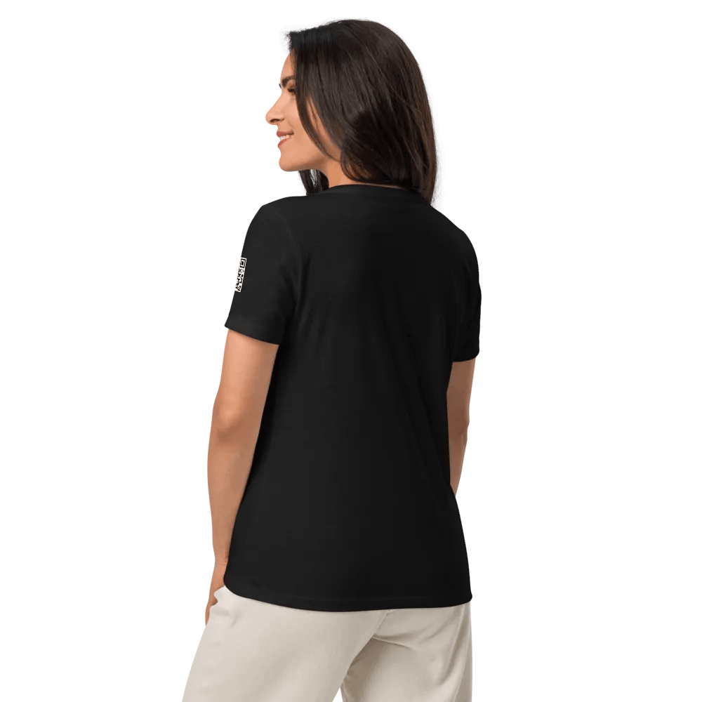 BTG Woman's T-shirt V-Neck with QR code product image (12)