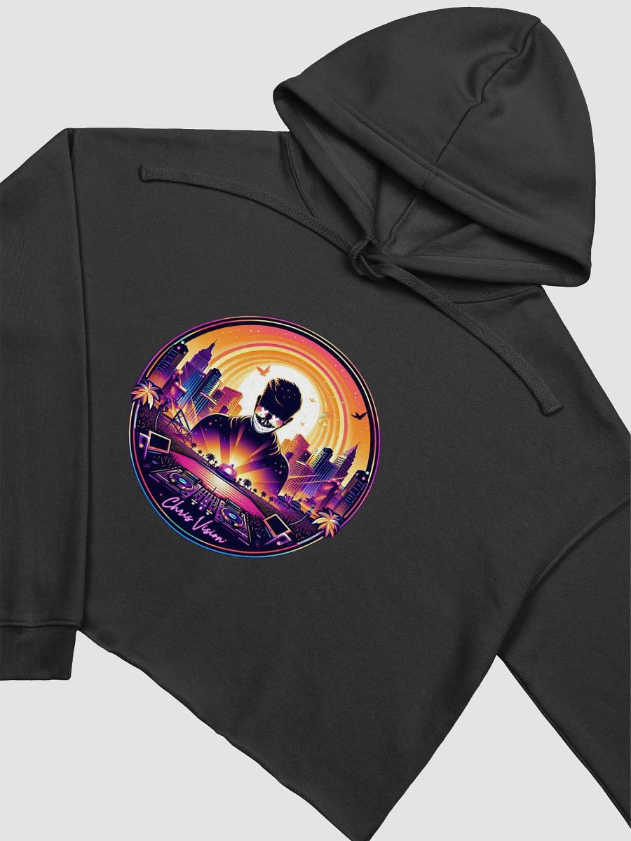 Sunset DJ Vibes Crop Hoodie product image (19)