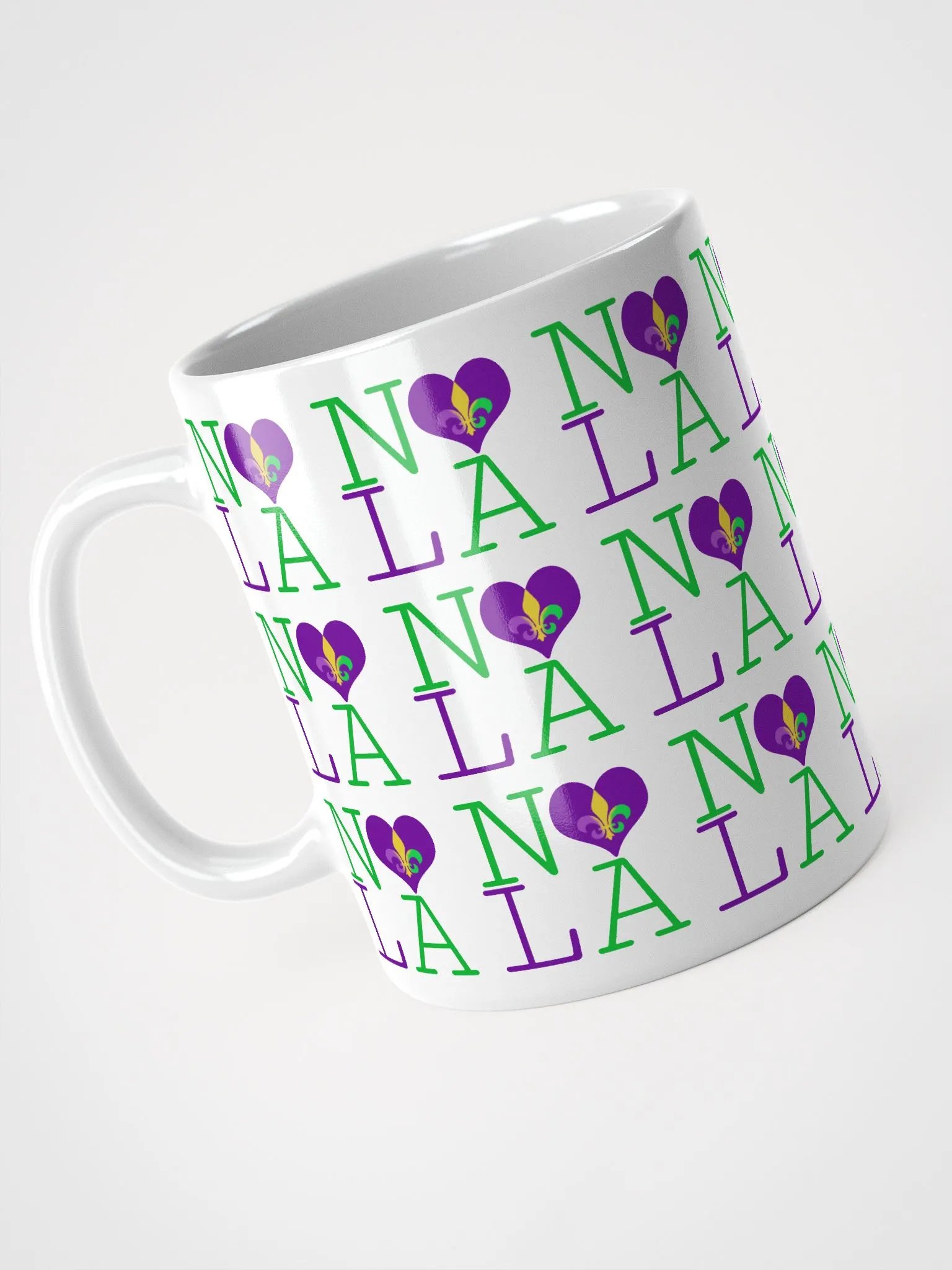 I LOVE NOLA **LEGACY MUG** (MARDI GRAS FULL INFINITY) product image (8)