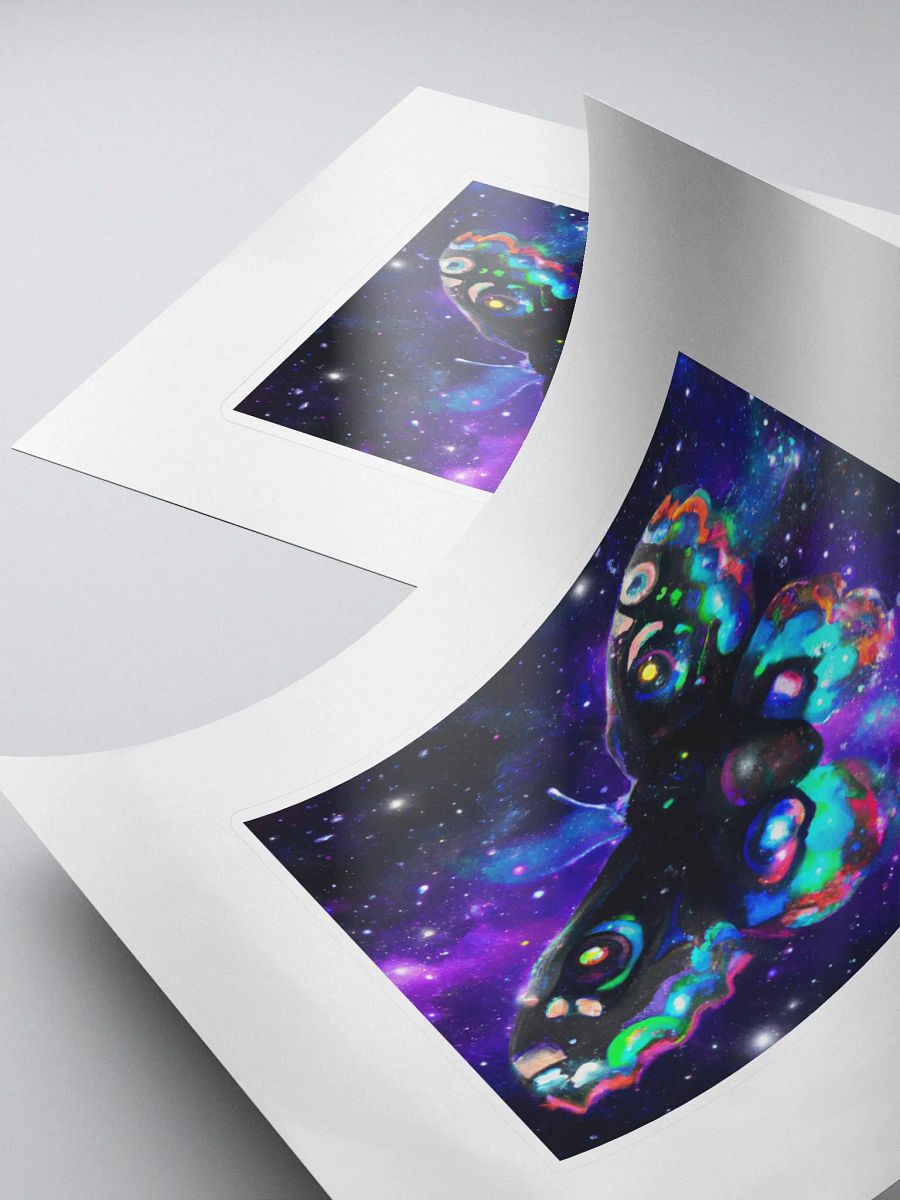 Cute Galactic Butterfly Omega Sticker product image (4)