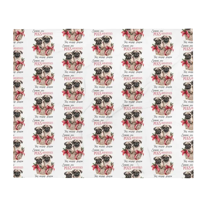 Pugs And Kisses Blanket product image (1)