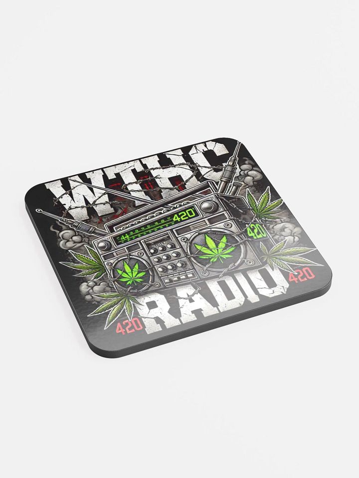 Da WTHC Radio Cannabis Boombox Coaster product image (2)