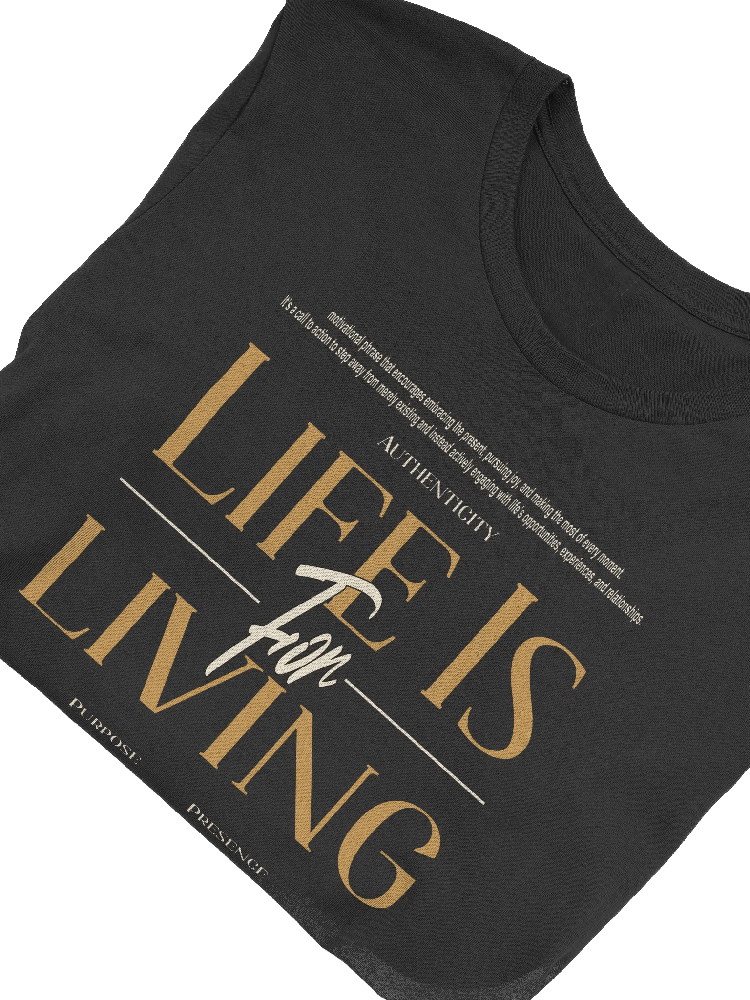 Life is For Living Motivational T-Shirt product image (5)
