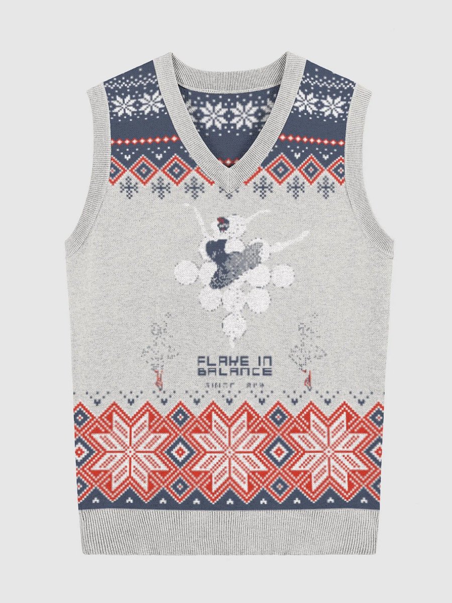 Flake in Balance Knitted V-Neck Vest product image (1)