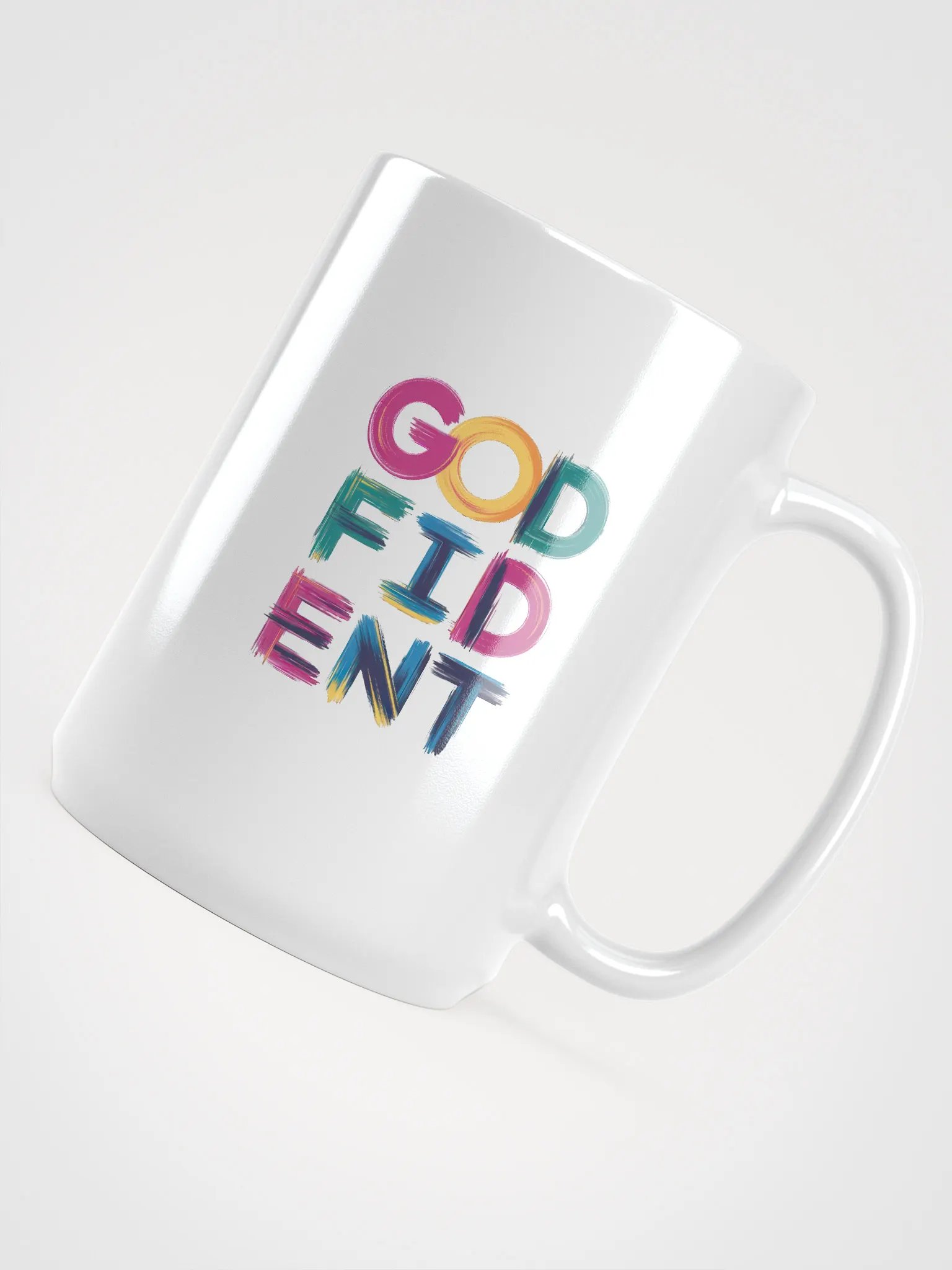 GODFIDENT Brushstroke White Mug product image (4)