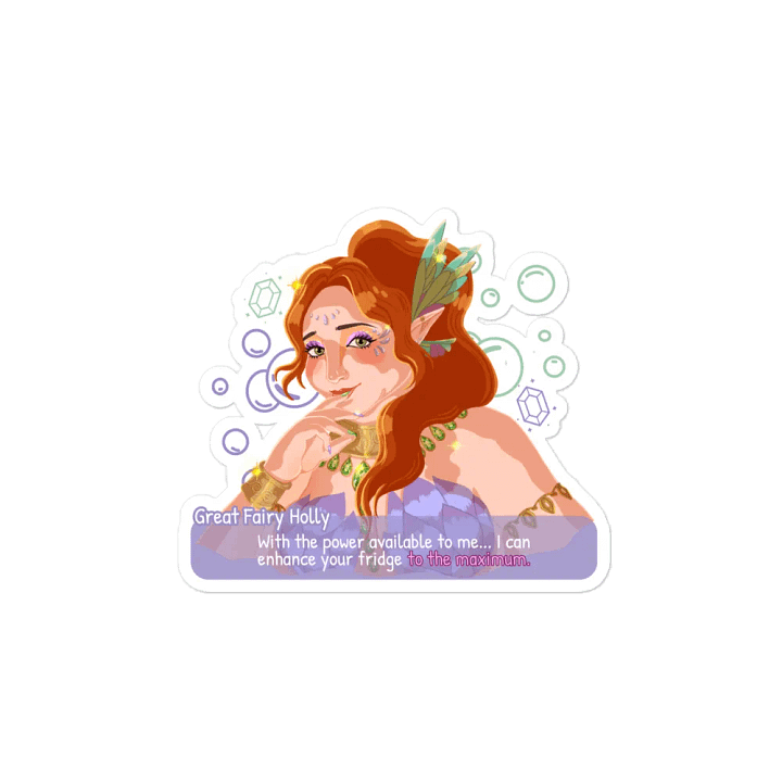 Great Fairy Holly Die-Cut Fridge Magnet product image (2)