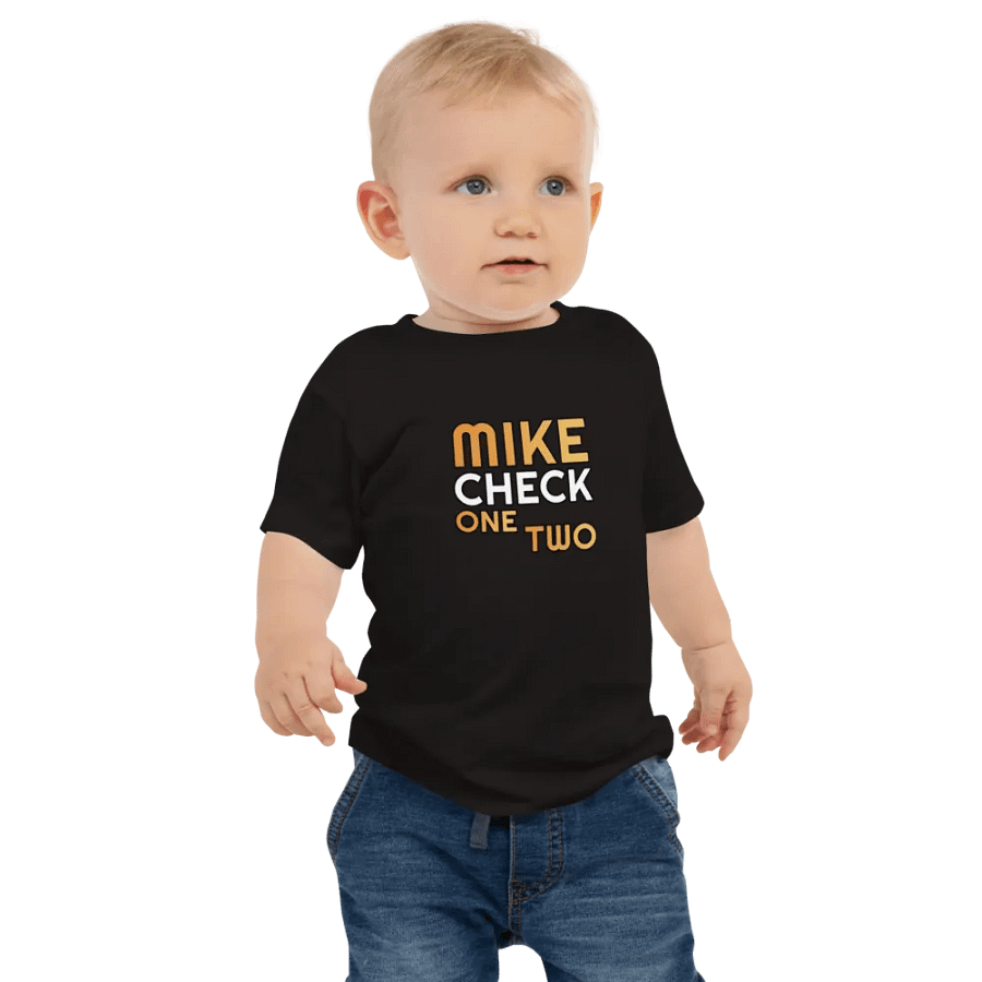 MIKE CHECK ONE TWO Baby Tee product image (1)