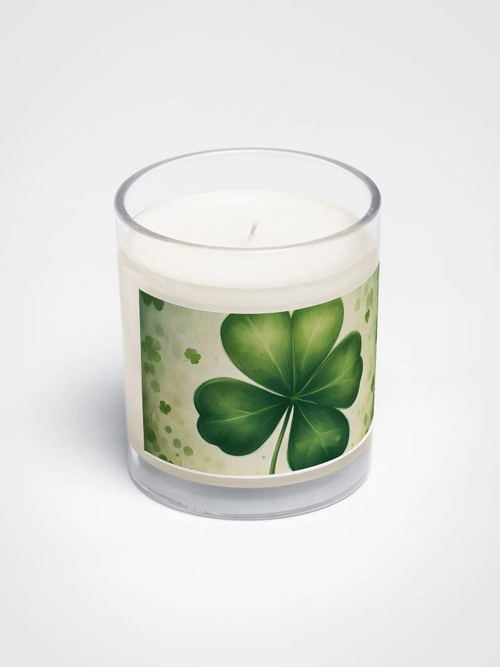 St Patrick’s Day Lucky Shamrock Soy Candle product image (2)