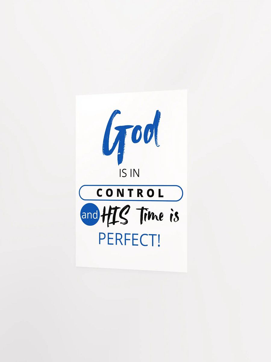 "God is in Control" Inspirational Poster product image (2)