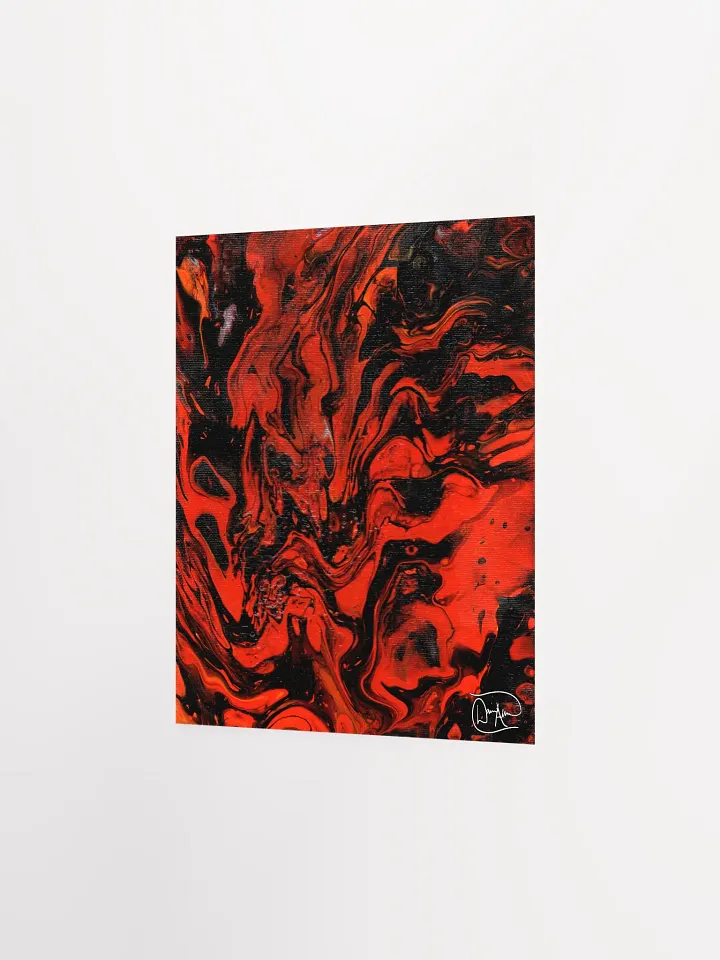 Demon In My Headphones Fluid Acrylic Print product image (2)