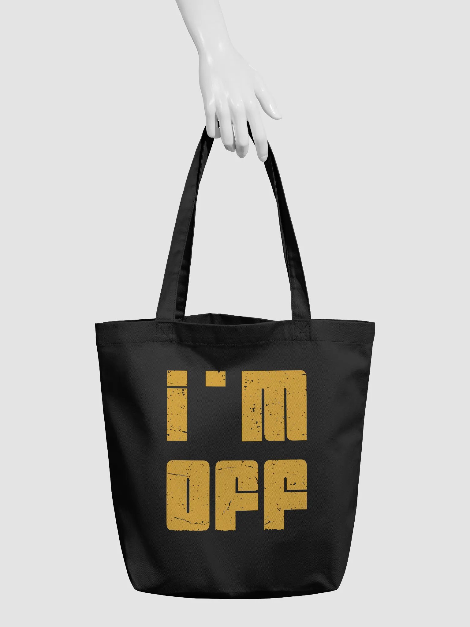 Bold 'I'm Off' Eco-Friendly Tote Bag product image (5)