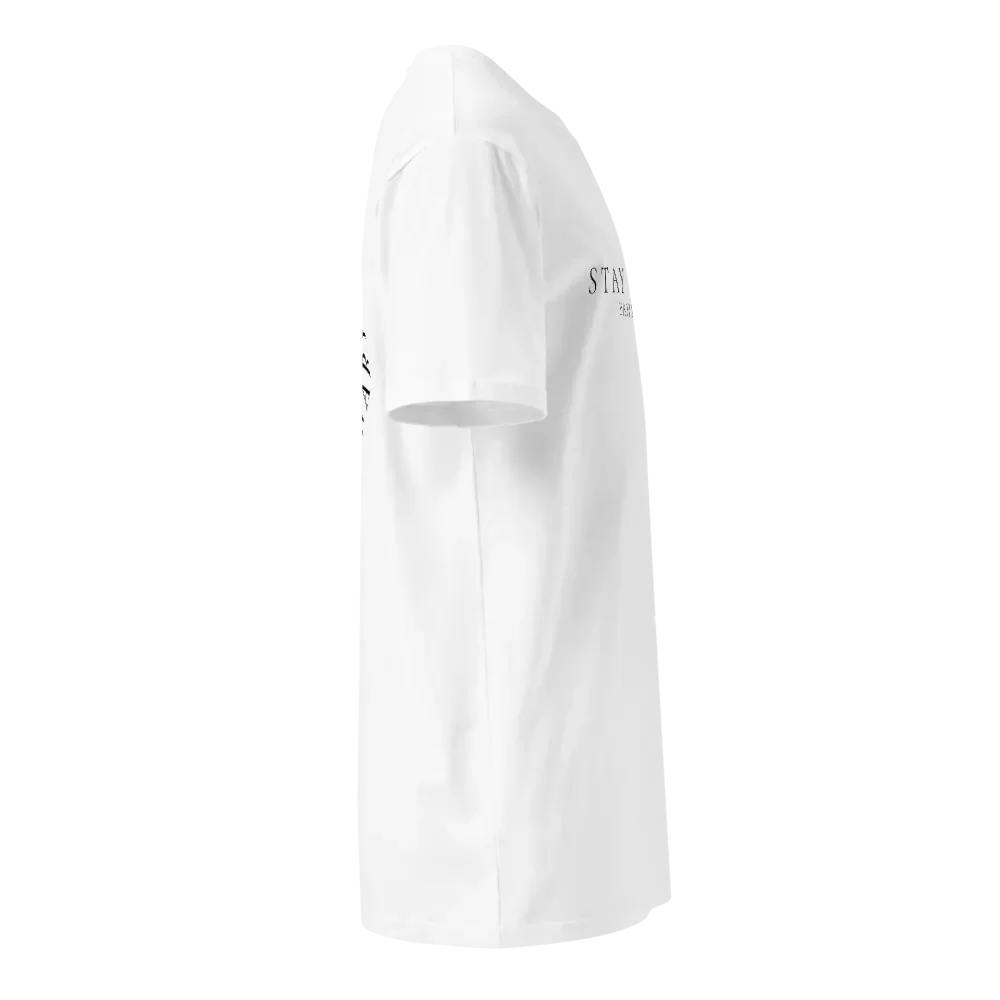 STAY GOLD DAHLING PREMIUM WHITE MEN’S CREW TEE product image (4)