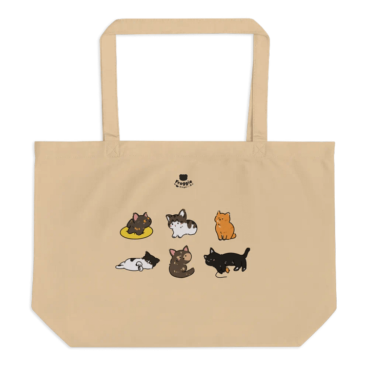 Cat Cafe Cats Doodle Tote Bag product image (1)