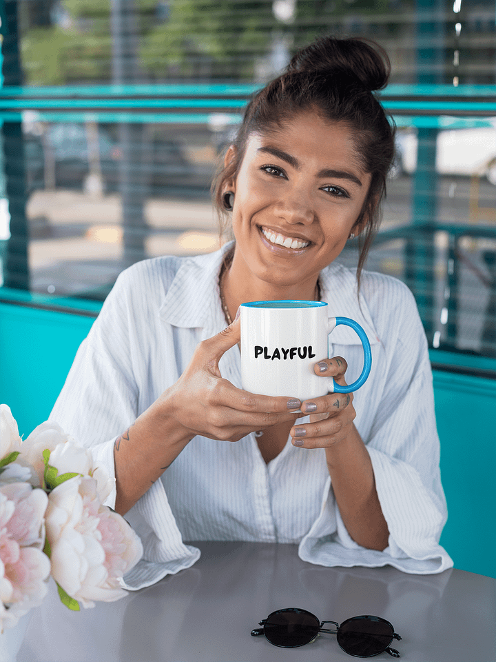 “Playful” My Vibe Ceramic Mug with Color product image (1)