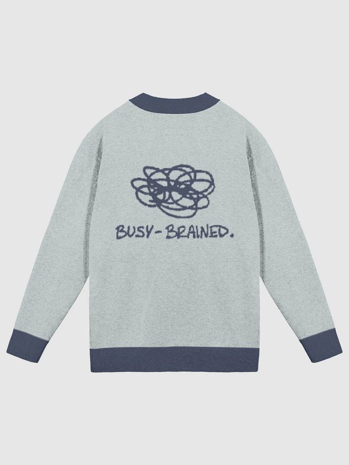 BUSY-BRAINED (lg. design, powder and navy blue) knitwear cardigan product image (8)