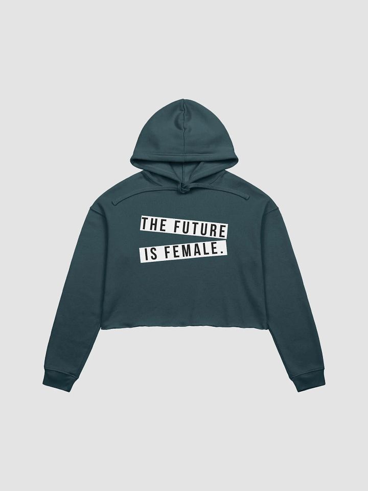 NEWSFLASH: THE FUTURE IS FEMALE CROPPED HOODIE, product image (6)